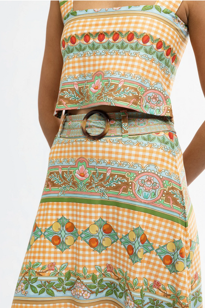 Bennett Skirt - Garden Gingham