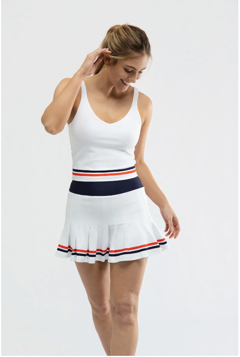 Grey Skort - White/TN