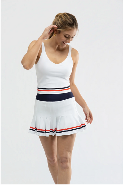 Grey Skort - White/TN