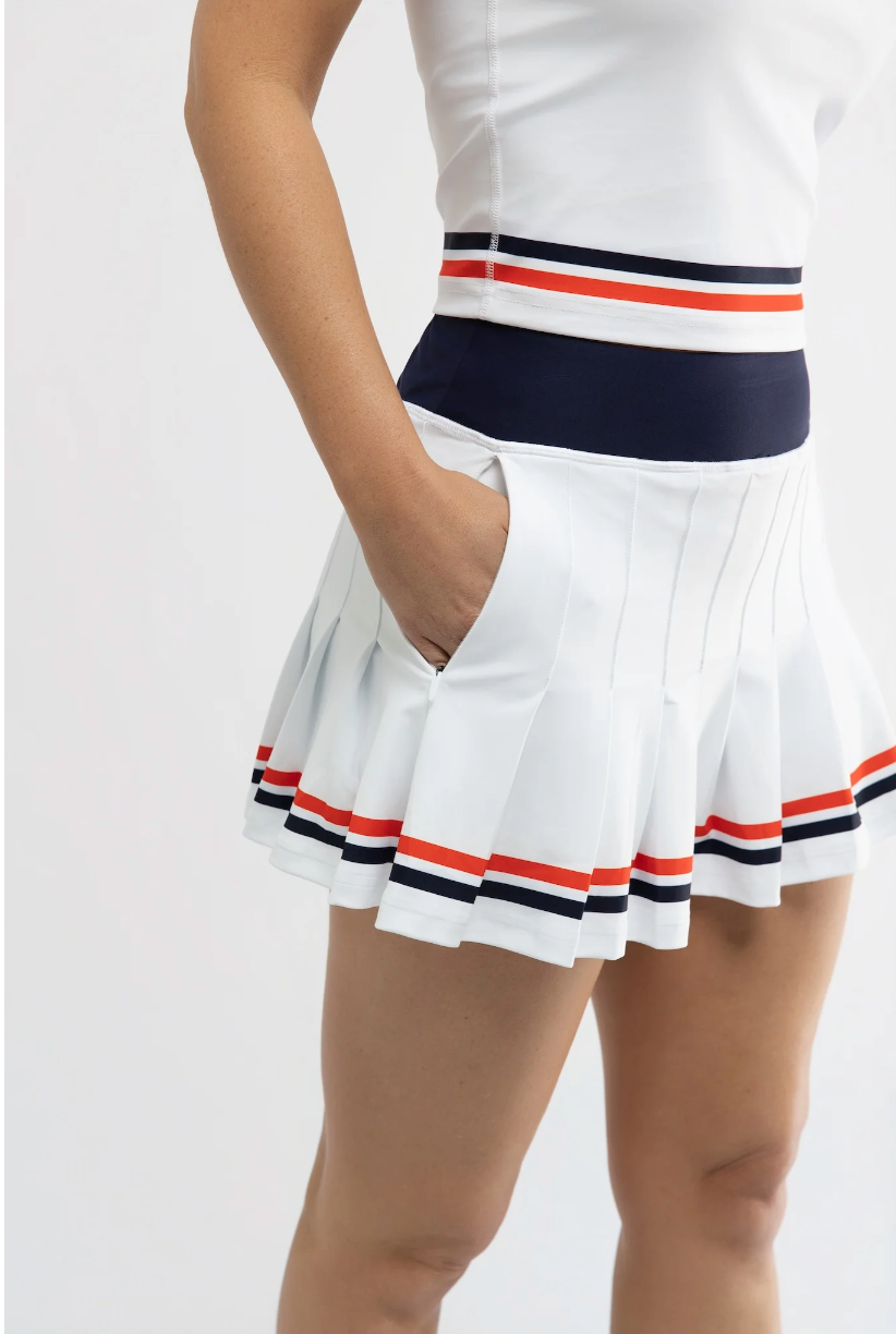Grey Skort - White/TN
