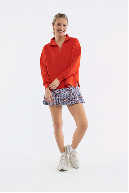 Morgan Quarter Zip - Tomato