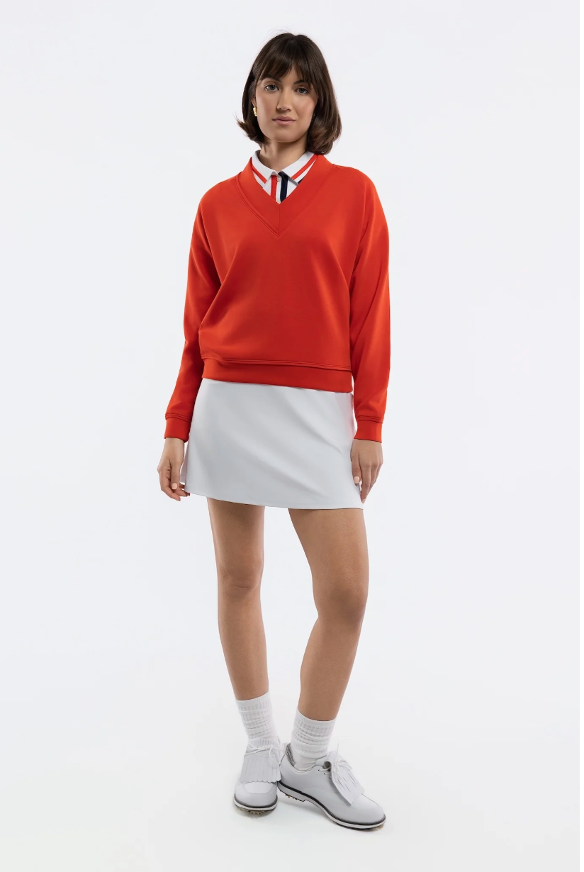 Candace Pullover - Tomato