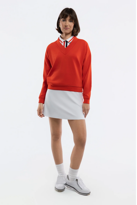 Candace Pullover - Tomato