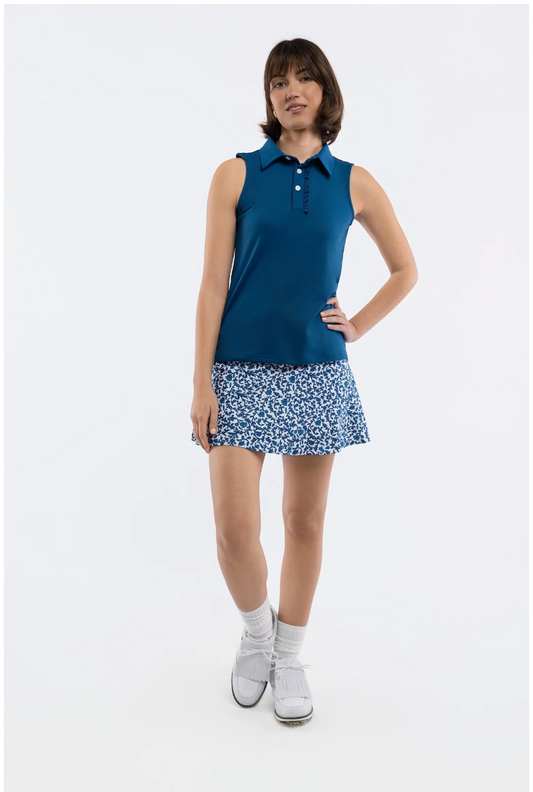Alice Ruffle Polo - Porcelain