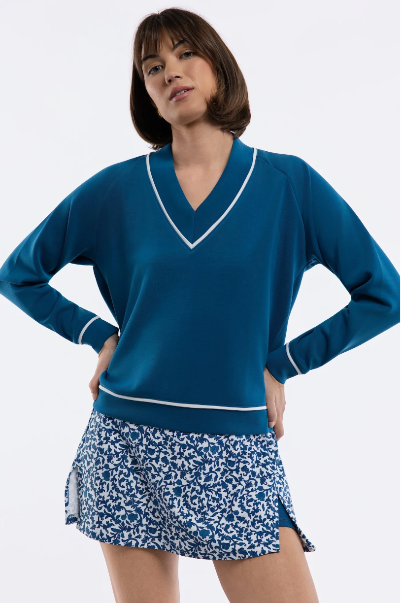 Candace Pullover - Porcelain