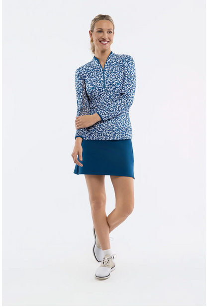 Carey Quarter Zip - Porcelain Floral