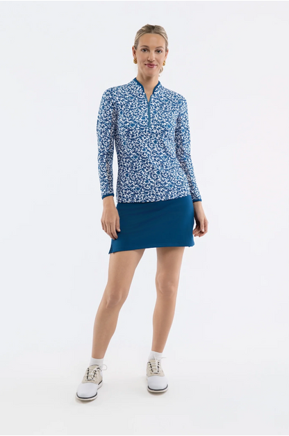 Carey Quarter Zip - Porcelain Floral