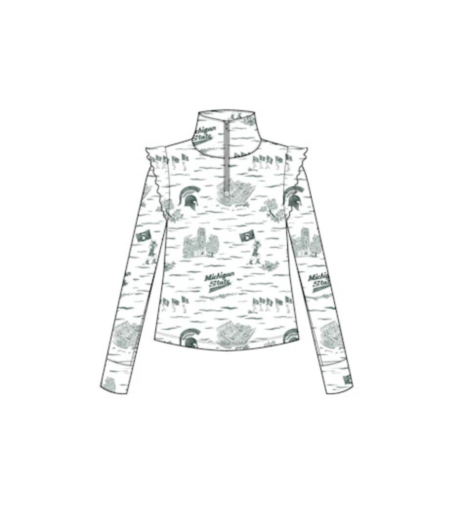 Grayson Quarter Zip - Michigan State Toile