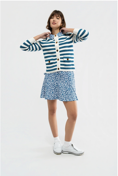Laurel Sweater - Porcelain/Cream Stripe