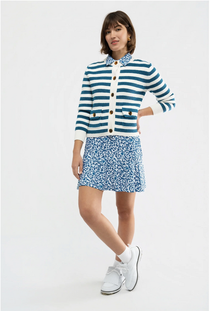Laurel Sweater - Porcelain/Cream Stripe