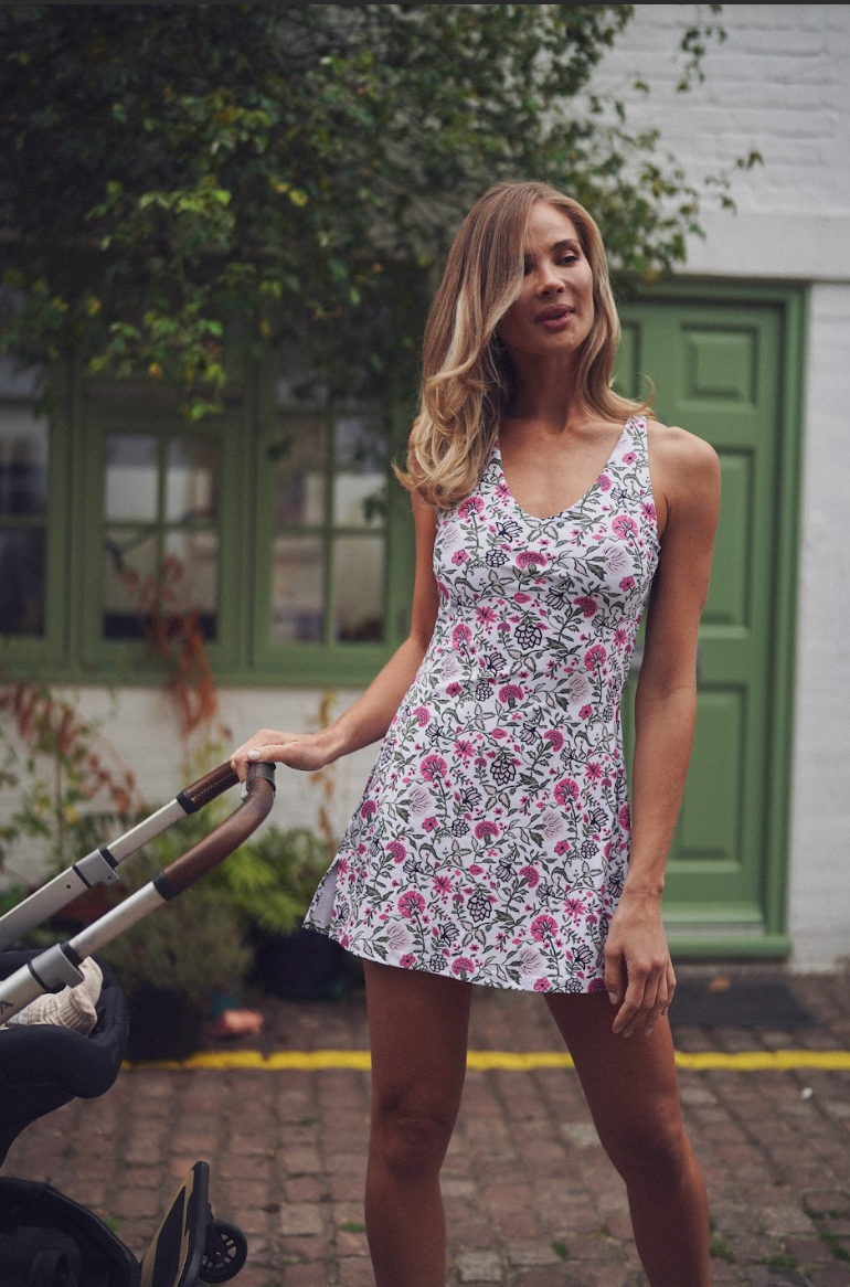 Campbell Dress - Perennial Play Pink