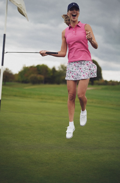 Alice Ruffle Polo - Rose