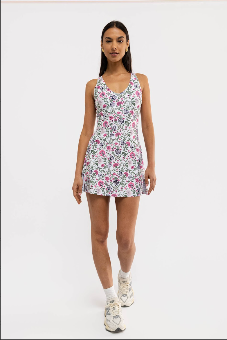 Campbell Dress - Perennial Play Pink