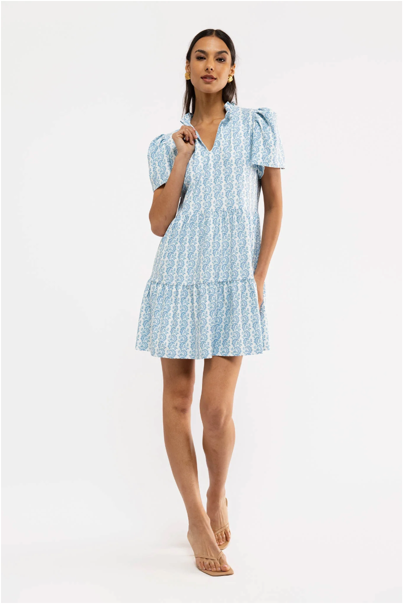 Navy Dress - Marigold Twist