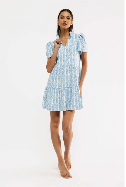 Navy Dress - Marigold Twist