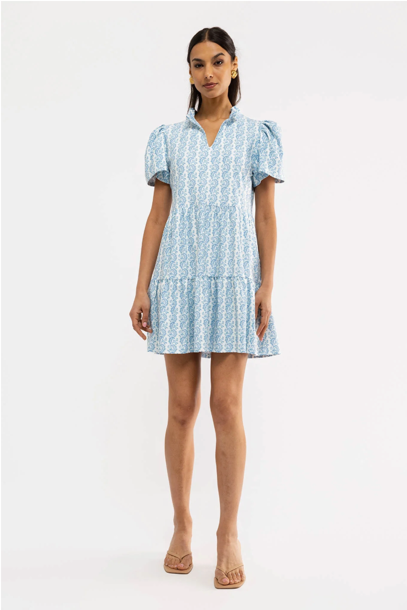 Navy Dress - Marigold Twist