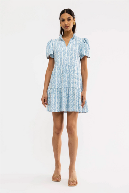 Navy Dress - Marigold Twist