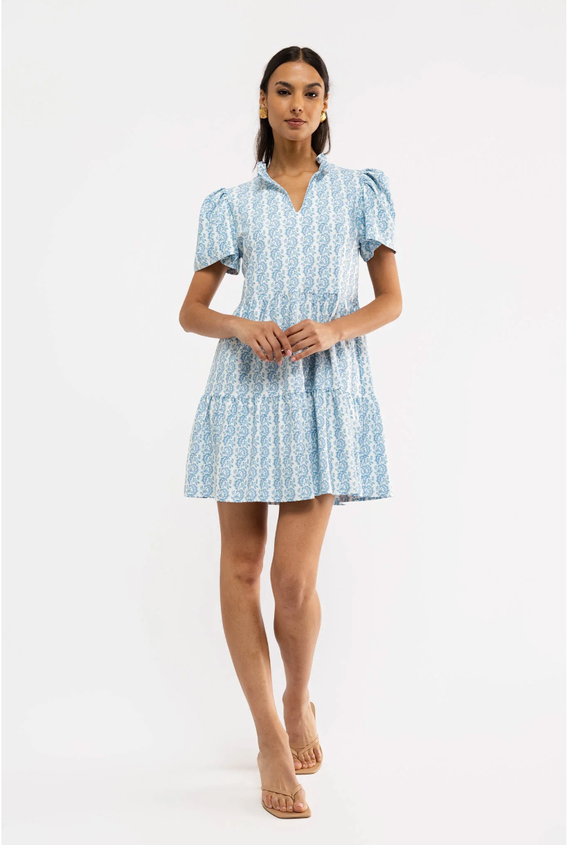 Navy Dress - Marigold Twist