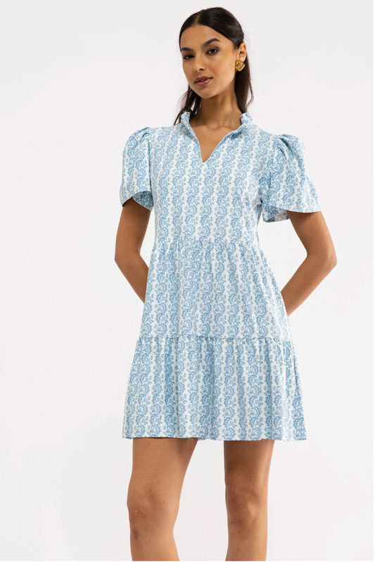 Navy Dress - Marigold Twist