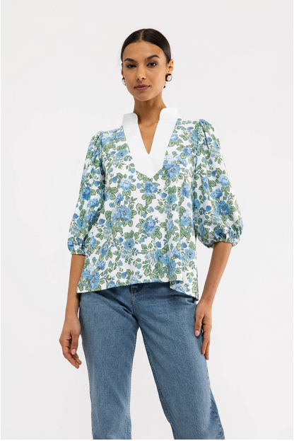 Eliza Top - Cotswolds Bloom