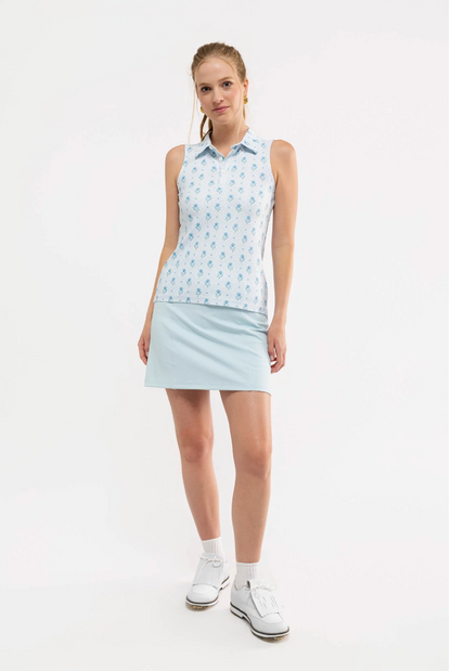 Alice Polo - Blue Dot Floral