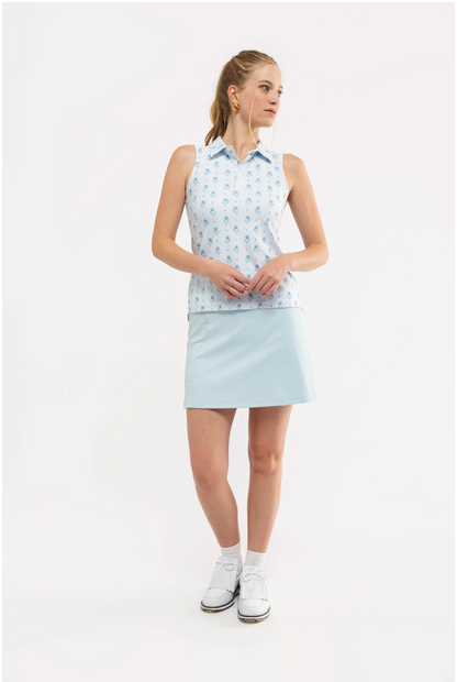 Alice Polo - Blue Dot Floral