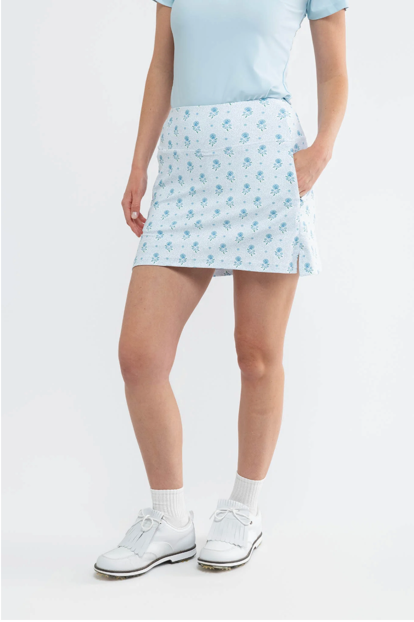 Parker Skort - Blue Dot Floral