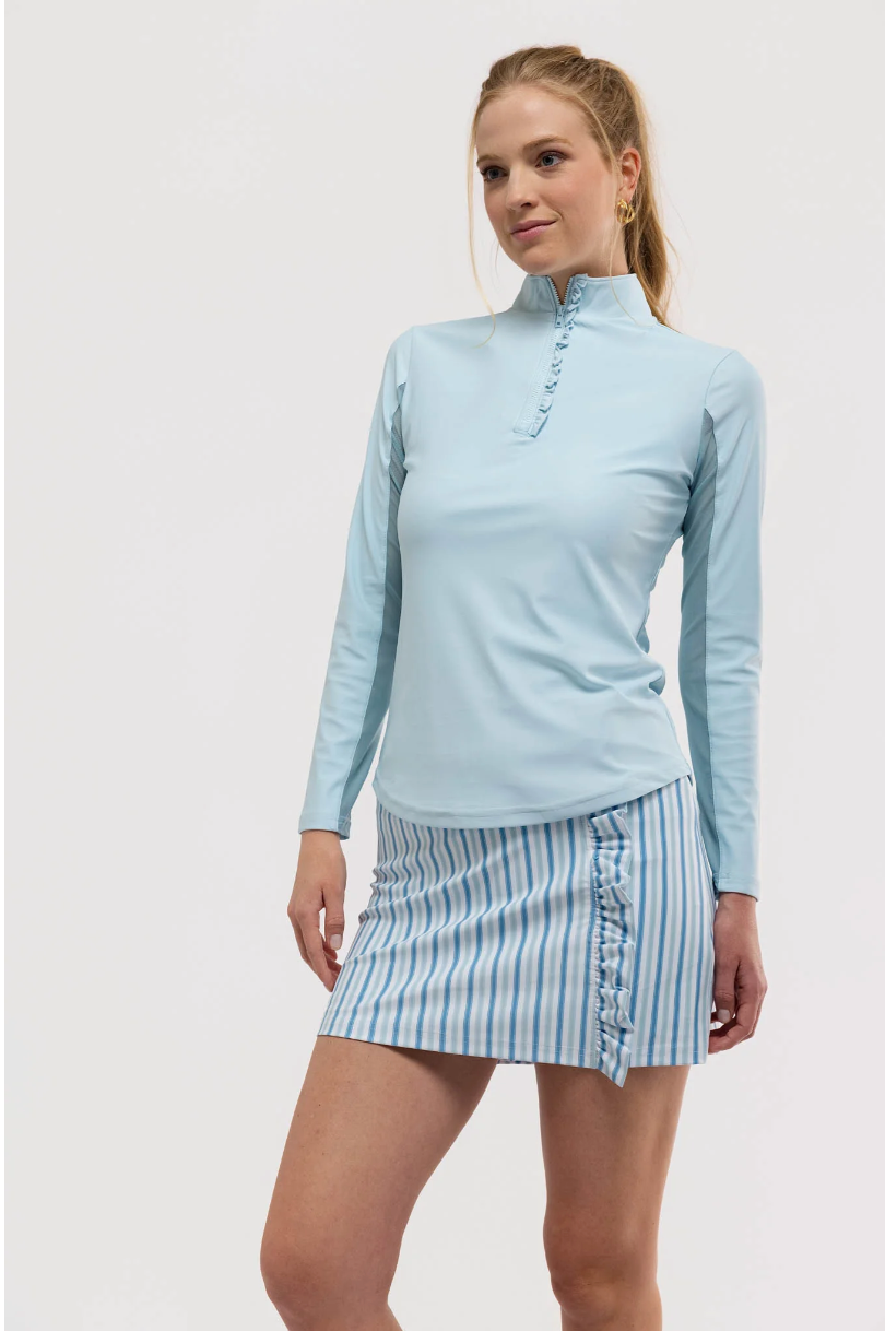 Ava Ruffle Quarter Zip - Seasalt