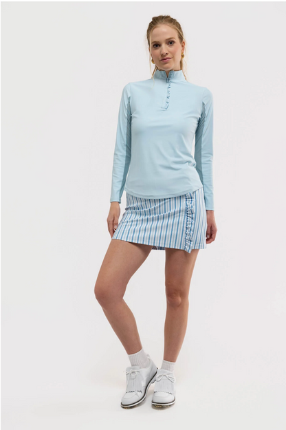 Ava Ruffle Quarter Zip - Seasalt