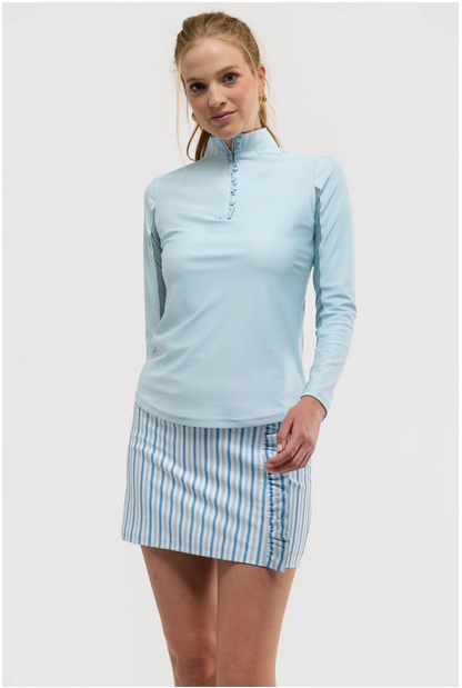Ava Ruffle Quarter Zip - Seasalt