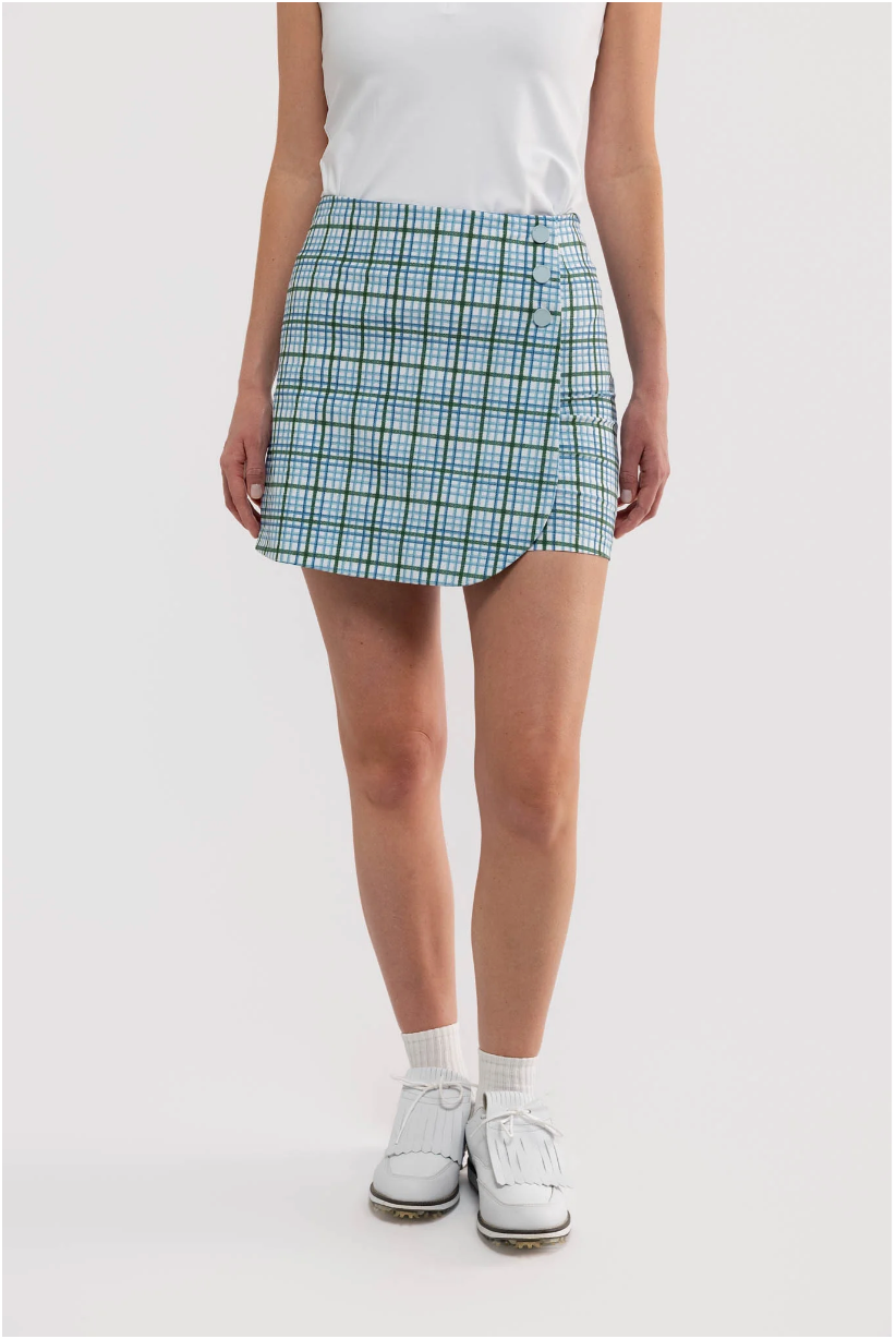 Lainie Skort - Meadow Plaid