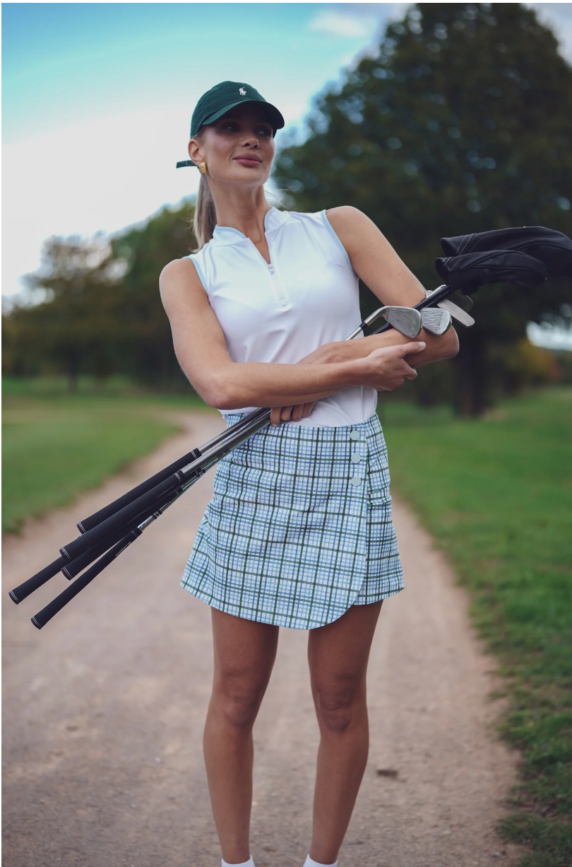 Lainie Skort - Meadow Plaid
