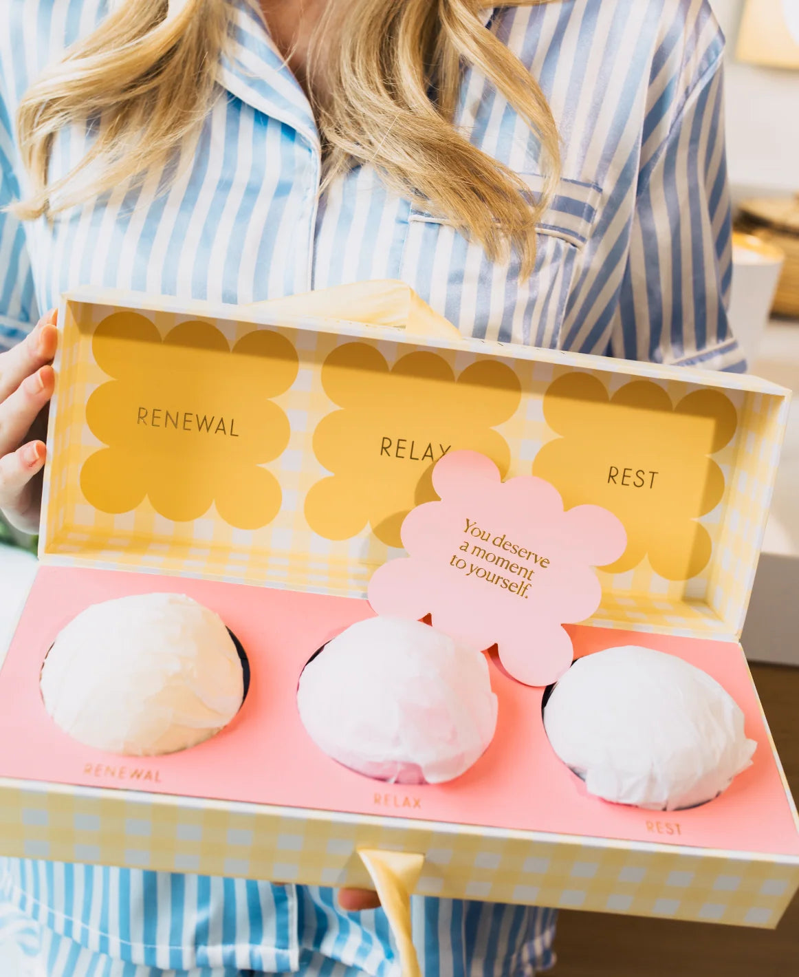 Gingham Three Bath Balm Set