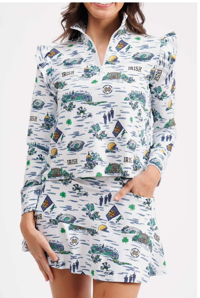 Molly Skort - Notre Dame Toile