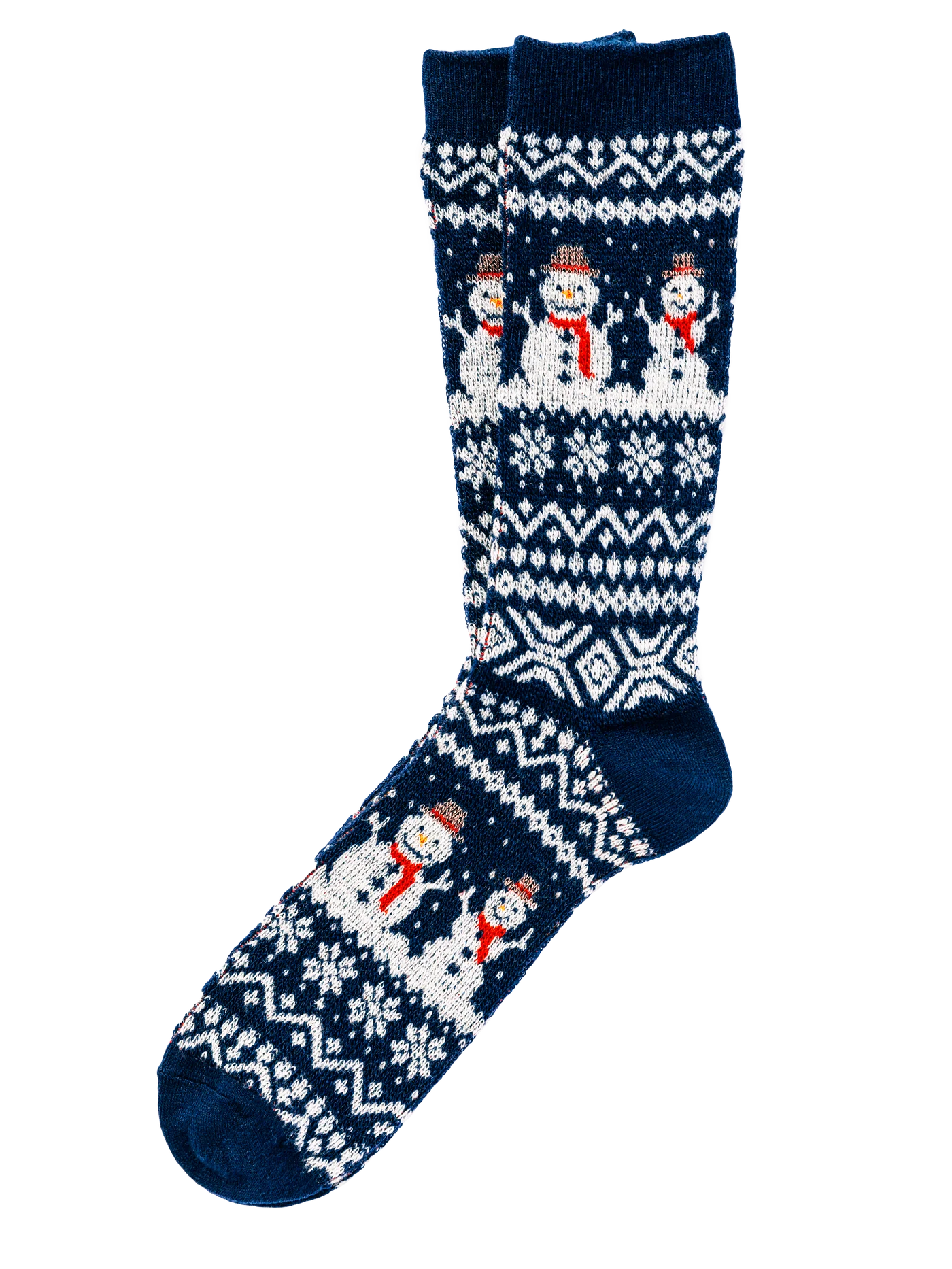 Snowman Fair Isle Socks