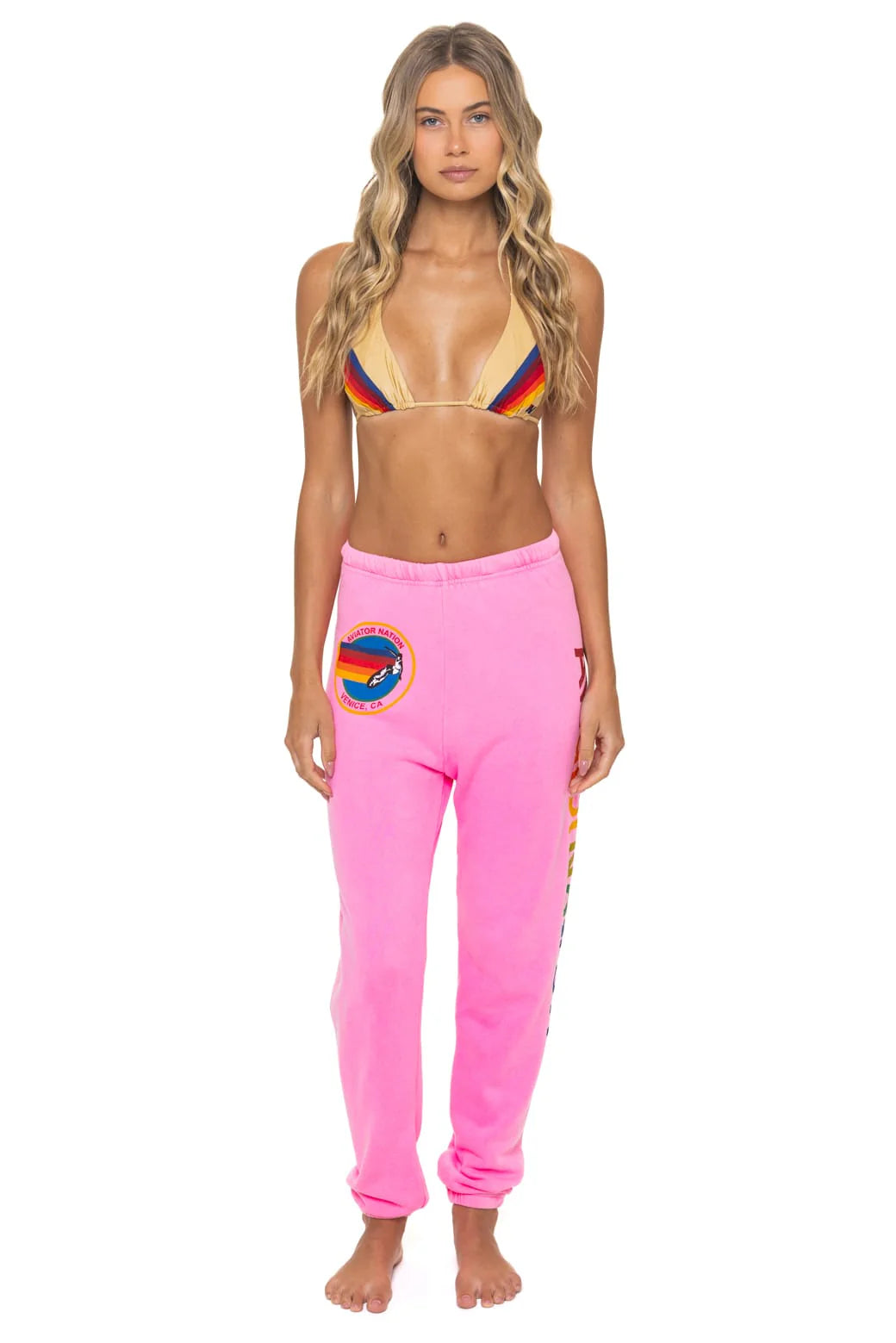 Aviator Nation Sweatpants - Neon Pink