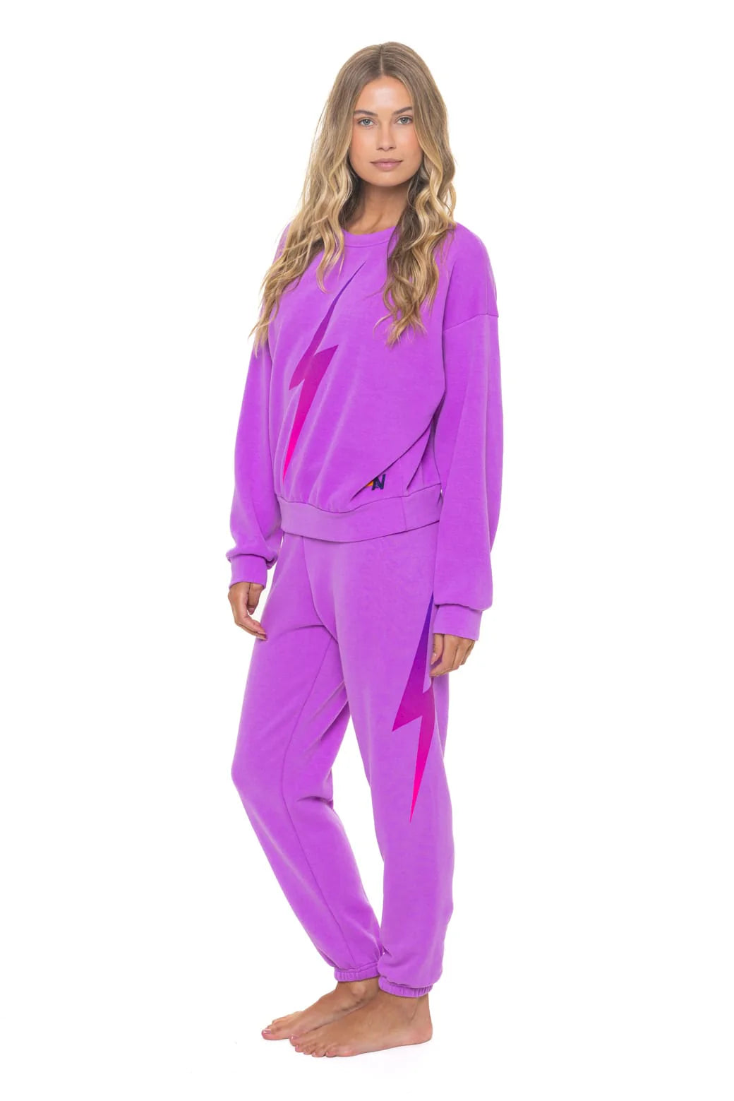 Bolt Fade Sweatpants - Neon Purple/Pink/Purple