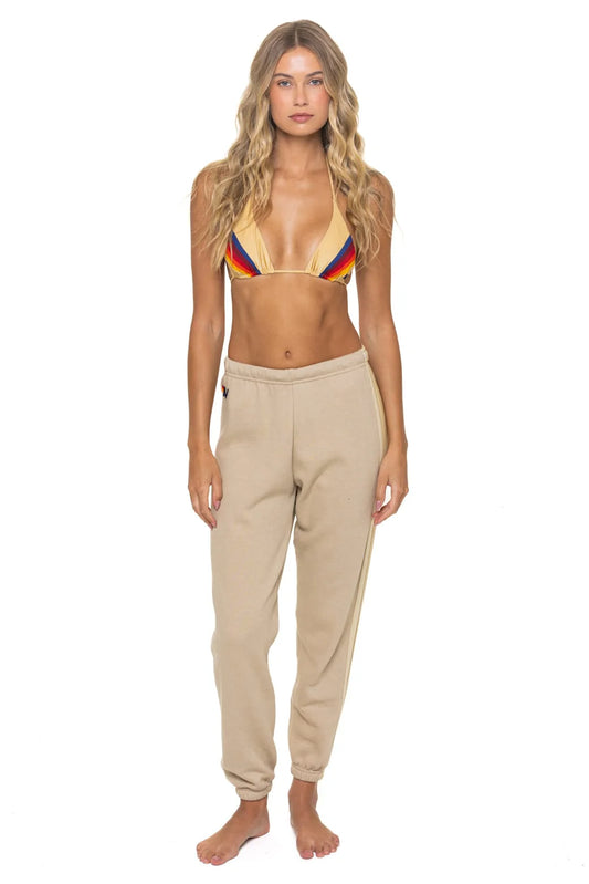 5 Stripe Sweatpants - Sand/Tan