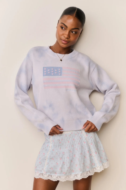 Ty Flag Pullover - Selvedge Sky