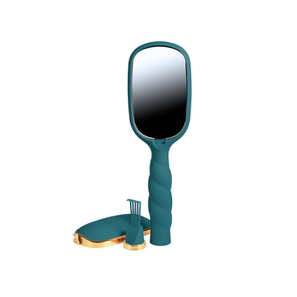 Boar Bristle Hair Brush - Teal With It