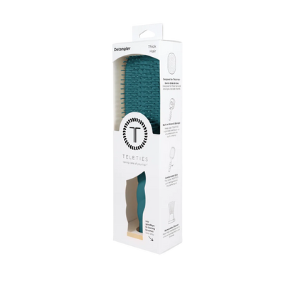 Detangler Hair Brush for Thick Hair - Teal With It
