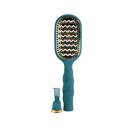 Vented Hair Brush - Teal With It