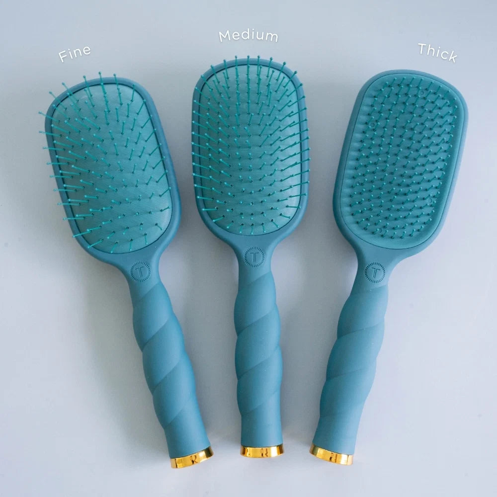 Detangler Hair Brush for Thick Hair - Teal With It