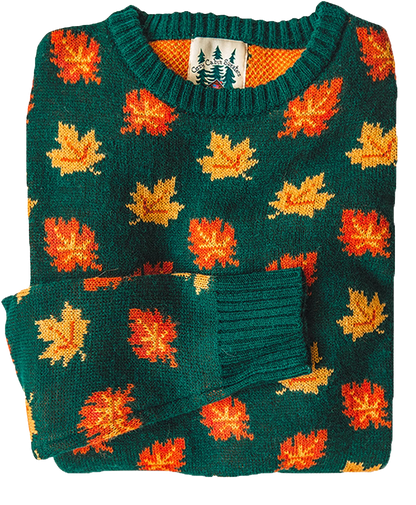 The Big Cozy Fall Leaf Sweater