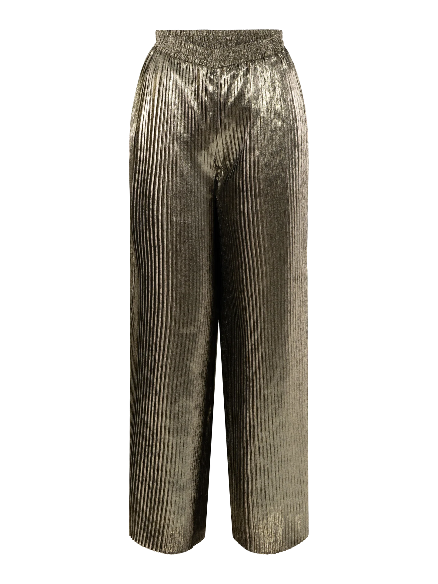 Pleated Pant - Black/Gold