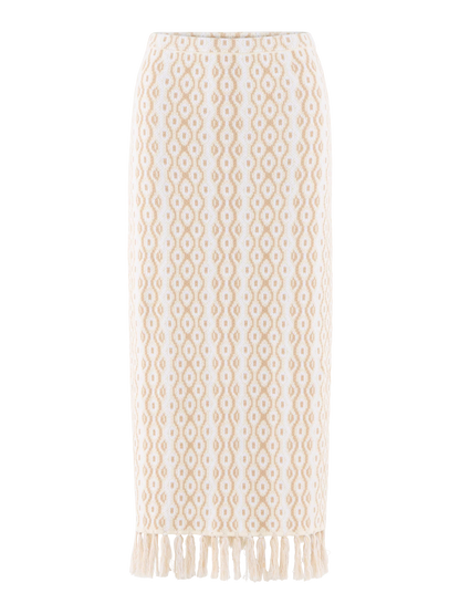 Capri Knit Tank - Blanc Petals