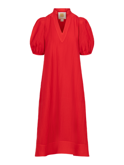 Hampton Dress - Cardinal Red