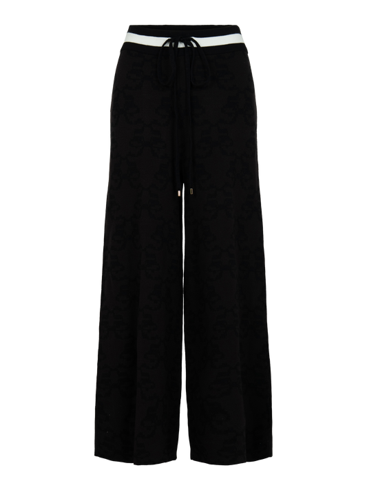 Teddy Crop Trouser - Bow Lattice