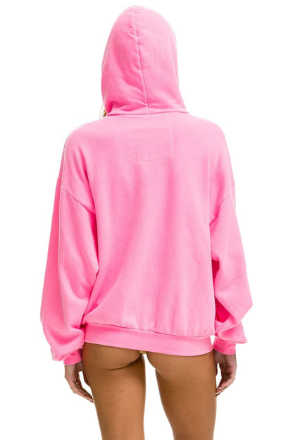 Lover Relaxed Pullover Hoodie - Neon Pink