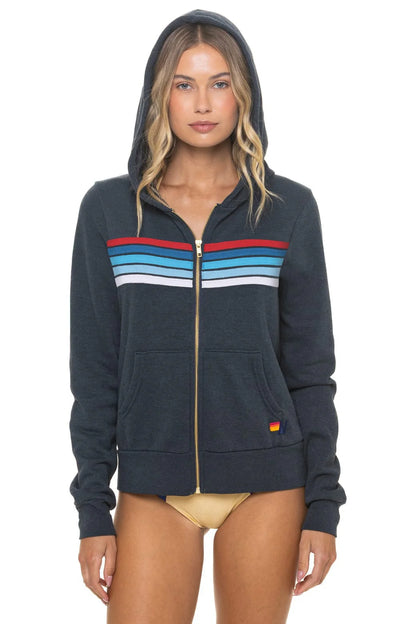 5 Stripe America Zip Hoodie - Charcoal USA